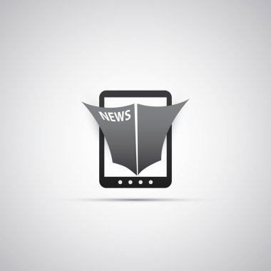 Tablet simgesi tasarım - online haber