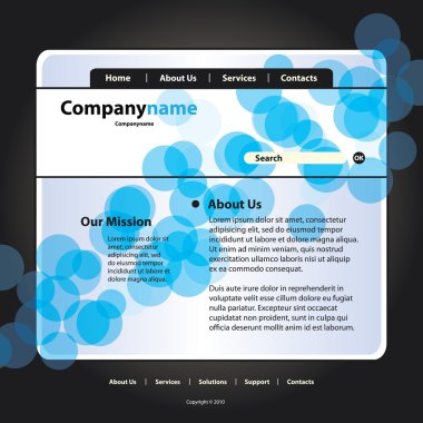 Web sitesi şablonu vektör