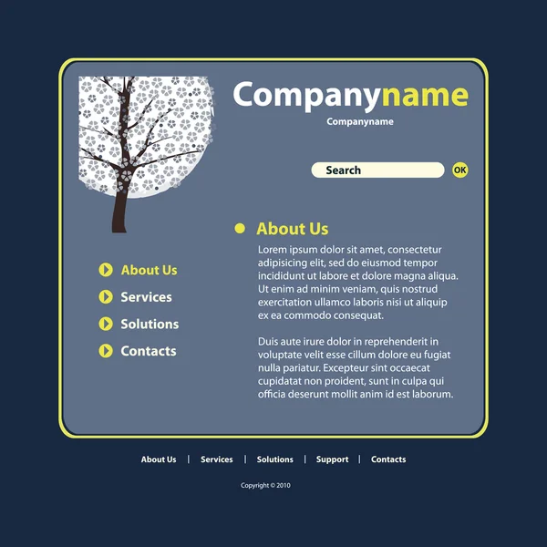 Web sitesi şablonu vektör