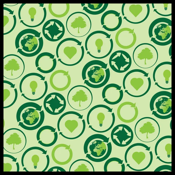 Eco iconos fondo de pantalla — Vector de stock