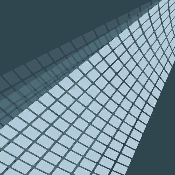 Blå fyrkanter bakgrund — Stock vektor