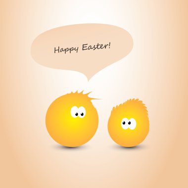 Paskalya kartı ile küçük tavuk çizmek