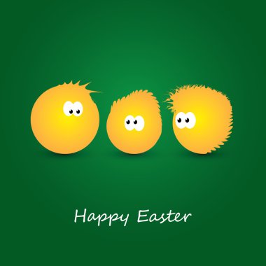 Paskalya kartı ile küçük tavuk çizmek