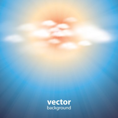 soyut bulutlar vektör arka plan.