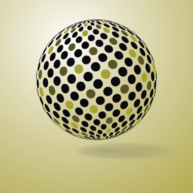 Renkli dijital küre tasarım vektörü