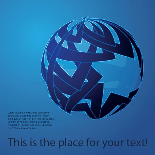 Globe ontwerp vector — Stockvector