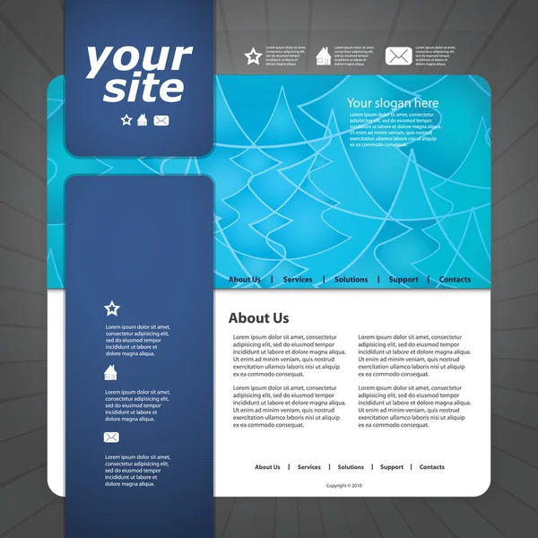 Vektör web sitesi tasarım şablonu — Stok Vektör