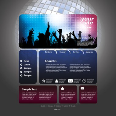 tasarlamak web sitesi tasarım şablonu vektör