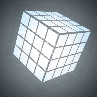 3D üç taraflı küp bulmaca kutusu