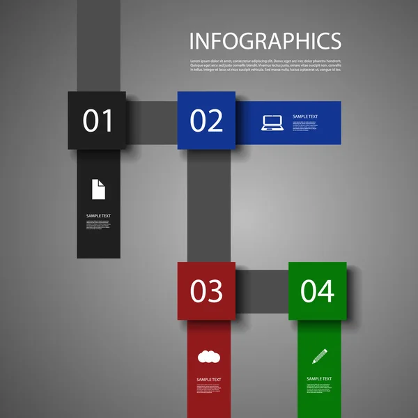 Infographic Design — Stockový vektor