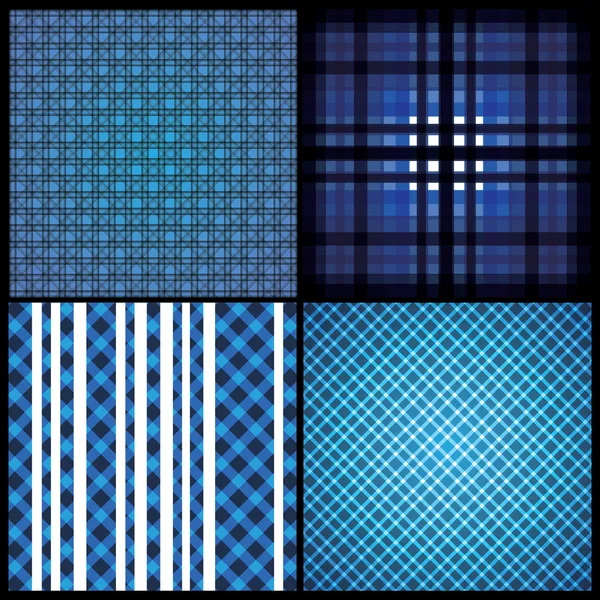 Blaue abstrakte Muster Hintergründe — Stockvektor