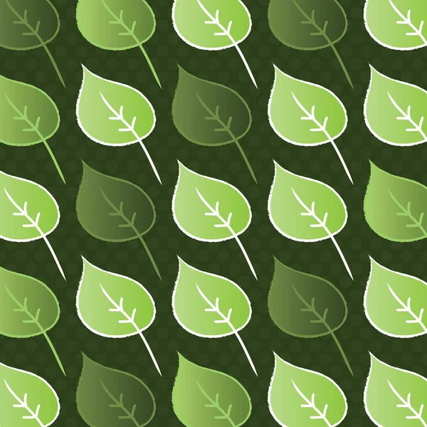 Seamless Leaves Pattern — Stock Vector