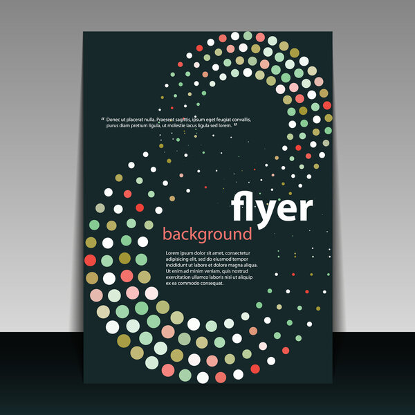 Проектирование листовок или обложек с точками
