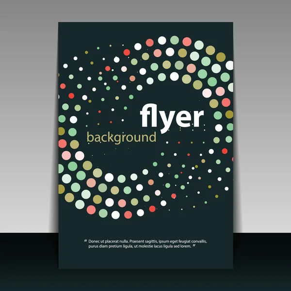 Flyer or Cover Design with Dots — Stock Vector