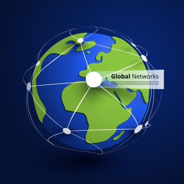 Küresel sendika ağları - Eps10 vektör işletmeniz için
