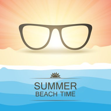 soyut yaz parti kartı, kapak veya flyer şablonu