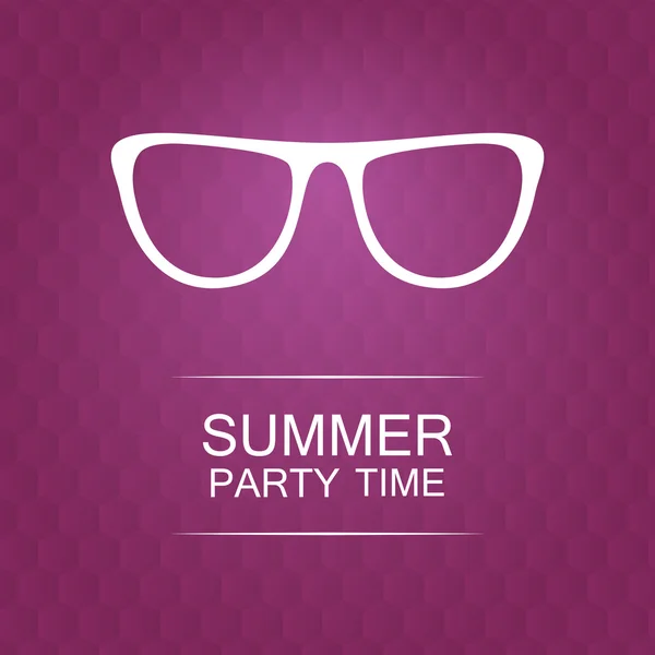 Abstract Summer Party Card, Cover or Flyer Template — 스톡 벡터