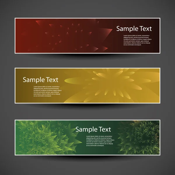 Conception de bannière ou de couverture avec motif abstrait coloré — Image vectorielle