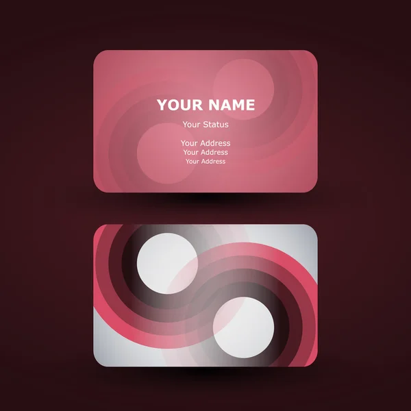 Business Card Design — Stock Vector