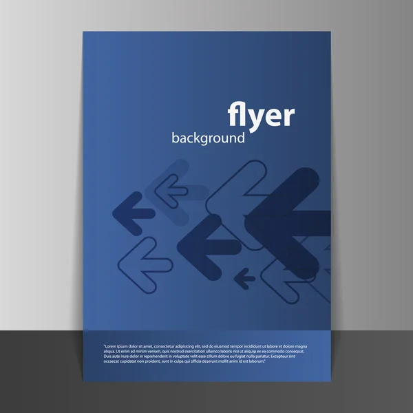 Flyer of dekking ontwerp met pijlen — Stockvector