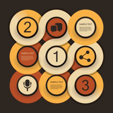 minimal Infographic tasarım