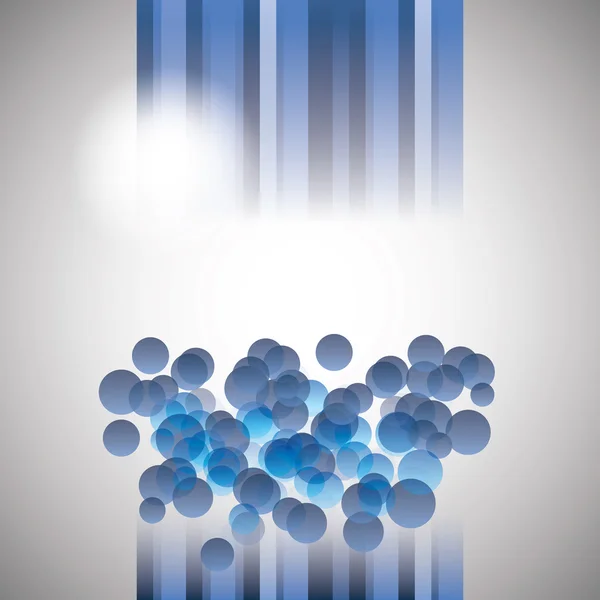 Blaue Blasen abstrakter Vektor Hintergrunddesign — Stockvektor