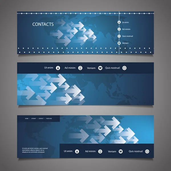 Web tasarım öğeleri - header tasarımı ile Dünya Haritası