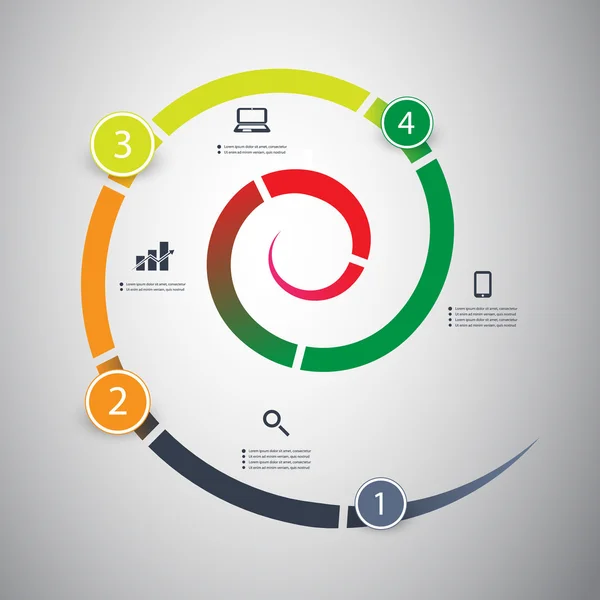 Diseño infográfico — Vector de stock