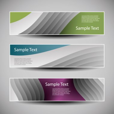 soyut çizgili desenli üstbilgi veya Banner tasarımı