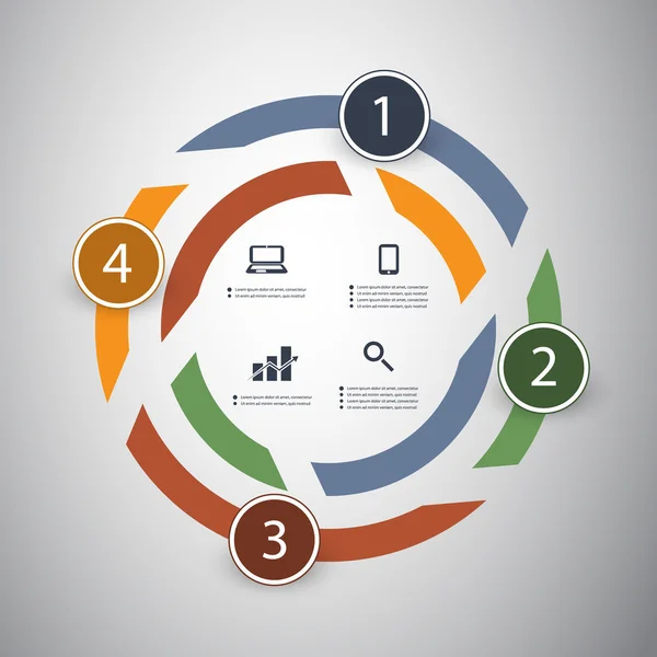 Infografik-Design — Stockvektor