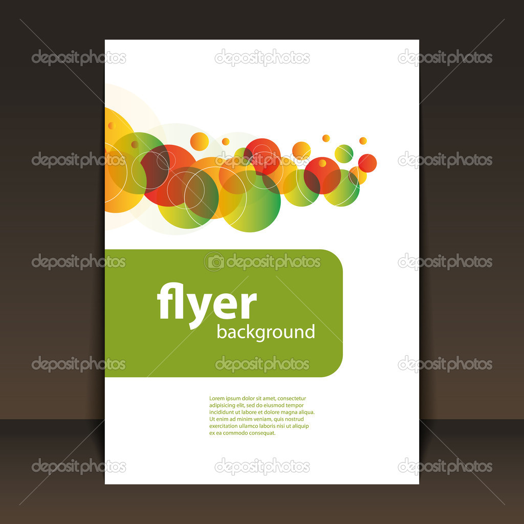 Flyer or Cover Design - Circles Pattern Background