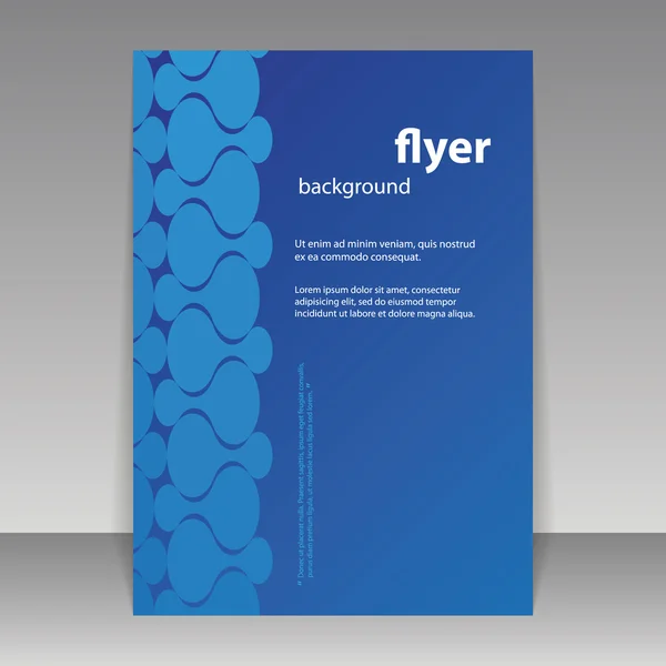 Flyer oder Coverdesign mit abstraktem Muster — Stockvektor