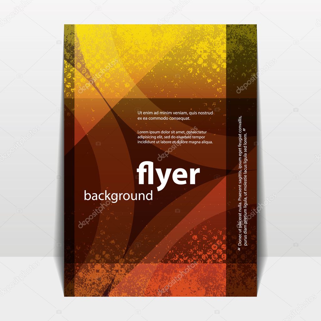 Flyer or Cover Design with Abstract Grungy Pattern