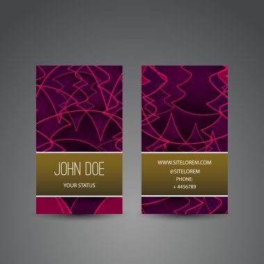 çam ağacı siluetleri ile iş veya hediye kartı