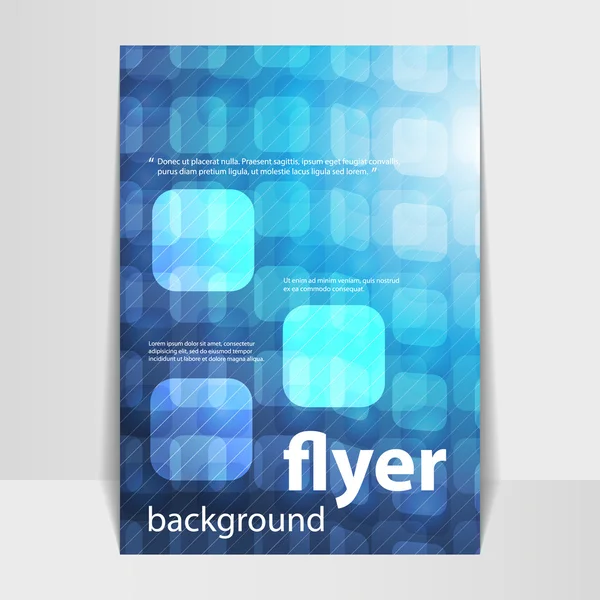 Flyer oder Coverdesign mit 3D-abstrakt kariertem Hintergrund — Stockvektor