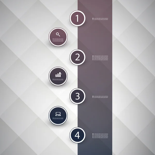 Infographic Concept - Flow Chart Design - Timeline — Stock Vector