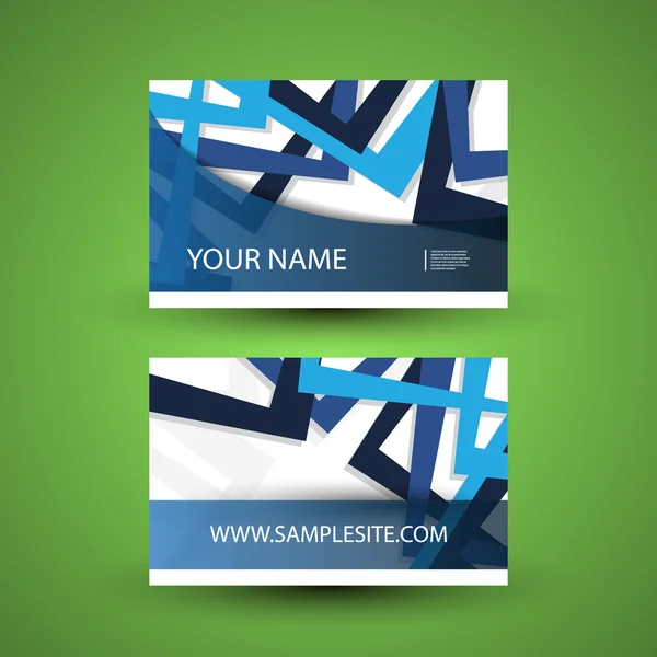 Design de cartão de visita com molduras —  Vetores de Stock