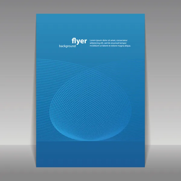 Flyer oder Cover-Design mit abstrakten Streifenmustern — Stockvektor