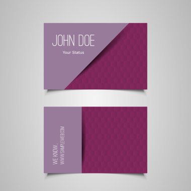 Altıgen deseni ile iş veya hediye kartı