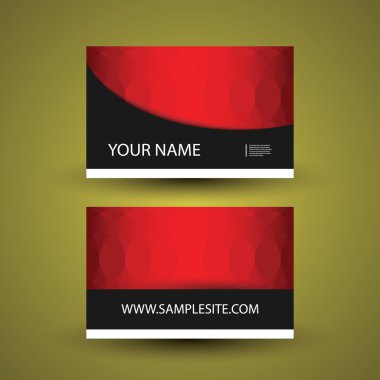 Kartvizit soyut desen ile