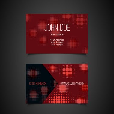 Kartvizit soyut desen ile