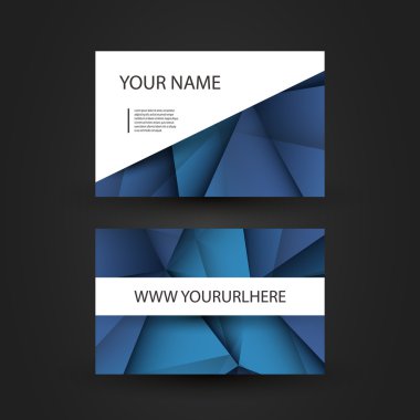 Kartvizit soyut desen ile