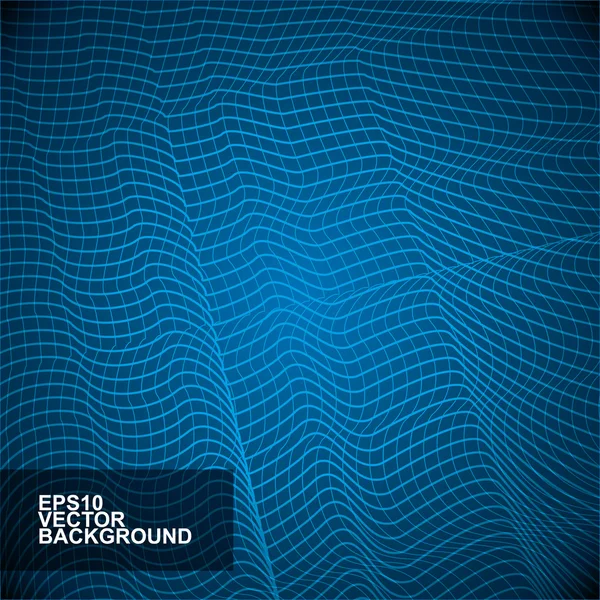 Abstract Wavy Lines Background — Stock Vector
