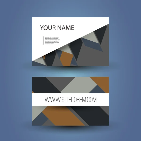 Business o Gift Card Design con motivo astratto — Vettoriale Stock