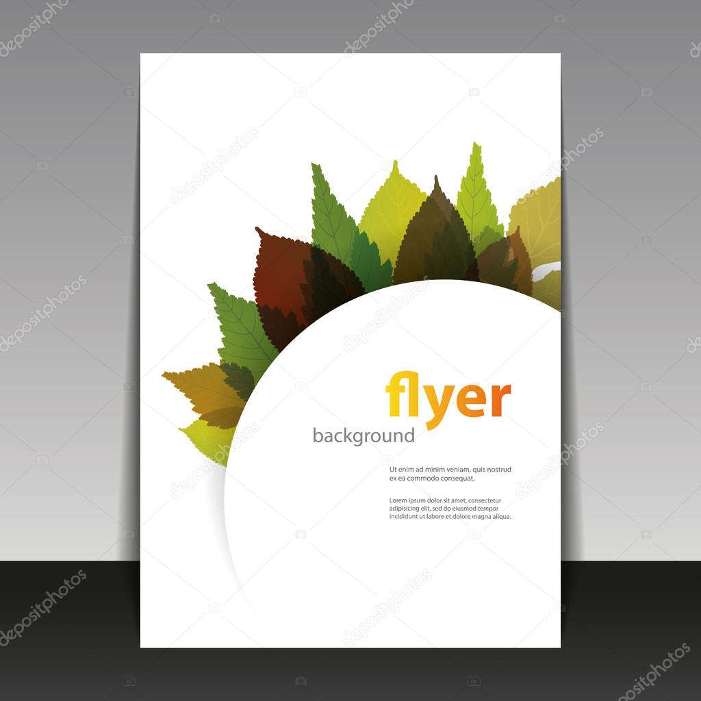 Flyer or Cover Design - Autumn Leaves