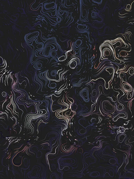 Абстрактный Геометрический Фон Стиле Модерн Разноцветные Круглые Подкладки Темно Родовое — стоковый вектор