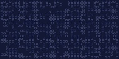 Soyut Geometrik Mozaik Arkaplan Tasarımı, Düzenlenebilir Vektör Biçiminde Karanlık Yuvarlak Kareler Şablonu