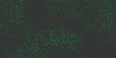 Soyut Koyu Yeşil Benekli Pikseller Deseni, Geometrik Mozaik Doku Üretici Sanat, Vektör Arkaplan
