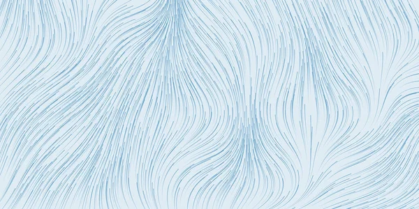 Blue White Moving Flowing Stream Particles Curving Wavy Lines Digitally — Stockový vektor