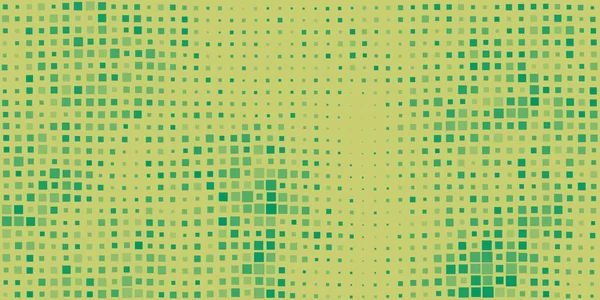 带Sqaures随机化的绿色三维浅波面图案 几何马赛克纹理 生成艺术 矢量背景设计 — 图库矢量图片